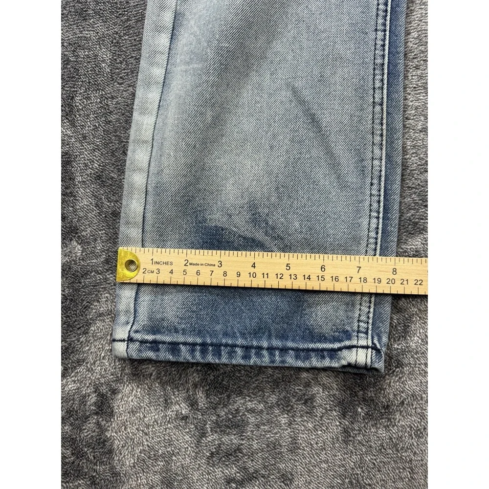 Trestles Supply Co. Zip Jeans Size 34 Blue Denim Acid Wash